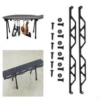 Skateboard Deck Hook Hanging Rack Compact Camping Table Hanger Storage Rail for Hiking, black