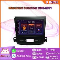 Automobilių radijas Android Auto, skirtas Mitsubishi Outlander 2005-2011 Multimedijos grotuvas GPS navigacija Stereo Carplay HU 4+64GB 2+32GB