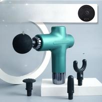Mini Fascijos Pistoletas Raumenų Atsipalaidavimo Masažuoklis Joga Fitnesas Raumenų Plėvelės Priemonė LCD Belaidis Elektrinis Fascijos Pistoletas User manual in Chinese gray