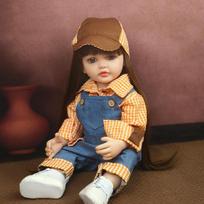 55 cm laistomi dirbtiniai kūdikių žaislai Reborn Doll Naujagimio modeliavimas Reborn Babies Tikras kūdikio žaislas 55cm beige