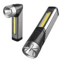 LED stiprus automobilio žibintuvėlis, nešiojamasis magnetas lauko stovyklavimo žibintuvėlis 90° pasukama galvutė, daugiafunkciniai sulankstomi rankiniai darbo žibintai ZOOM