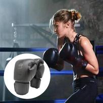 Sparringo ir poliuretano odinės bokso pirštinės, Kikbokso treniruotės, Bokso krepšys, MMA, Tailando padas, Kovos 14OZ black
