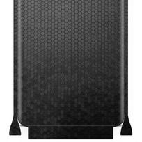 apgo apsauginė lipdukas-oda nugarai+šonams, suderinamas su Huawei nova 7i, pilno apvyniojimo plėvelė, folija, vinilas - Juodas korio raštas