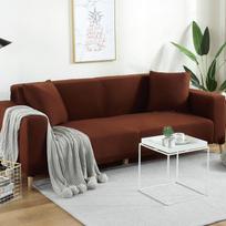 Pieno Šilko Vienspalvė Elastinga Integruota Sofos Užvalkalas Visapusiškas Sofos Užvalkalas Keturiems Metams Tight Neslystantis 90*140 beige