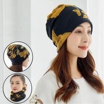 Rudens ir žiemos kepurė su antkrūtiniu skarele, moteriška kaklo apsauga Universali daugiafunkcė galvos apdangalo veido kaukė Unisex One size black