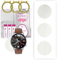 3x apgo Hidrogelio matinis ekrano apsauginis stiklas laikrodžiui Watchmark Fashionwatch WL13, hidrogelio plėvelė, lankstus, minkštas TPU su pozicionavimo sluoksniu, lengvas montavimas