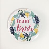 Bride To Be Etiquette Belt Badge Teambride Badge Bachelorette Party Bride Badge Set 6pcs 58mm gray