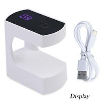 Nauja nagų džiovinimo lempa 6LED lempa Mini nagų džiovintuvas UV lempos manikiūro aparatas su USB kabeliu gelinis nagų lako džiovintuvas Naudojimas namuose Without display white