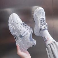 Hong Kong Street Shot Dad Shoes Women  Spring and Autumn New Korean Style Breathable Mesh Surface Shoes Fashion Casual Ladies Sneaker 36