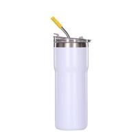 20oz Kavos puodelis Termosinis butelis Nerūdijančio plieno Dvigubos sienelės izoliacija Šaltas ir karštas Kelioninis puodelis Vakuuminė flaska Automobilio vandens buteliukas 501-600ml gray