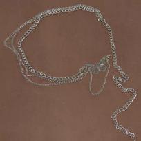 Sexy Y2k Waist Chain Sweet Cool Girl Pendant Body Chain Retro Disco Ins Fashion Metal Chain Clothes Suit Accessories Dress Summer One Size