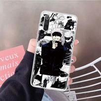 Anime Jujutsu Kaisen Satoru Gojo minkštas telefono dėklas, skirtas Xiaomi Redmi Note 10 10S 9 9S 8 7 8T 11S 11T 11 Pro 9A 9T 9C 8A 7A Shell Redmi 9T white