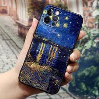 Van Gogo Kavinės Terasa Žvaigždėta Naktis Saulėgrąžų Paveikslo Dėklas iPhone 11 12 13 mini Pro Max XS X XR 7 8 plus SE 2020 Dėklai Viršelis iPhone 5 5S SE