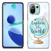 Funny Travel Map Phone Case For Xiaomi Mi 11 Lite NE 11i 10T 11T Pro A2 A3 Lite POCO F3 M3 M4 C31 X3 Pro NFC GT Black Soft Cover Xiaomi Mi A2 Lite