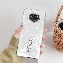 Clear Case For Xiaomi Mi Poco X3 NFC M3 Pro F3 F1 11 Lite 12 Redmi Note 10 9S 8 7 9 Soft Phone Cover Merry Christmas Xiaomi Poco X3 NFC gray