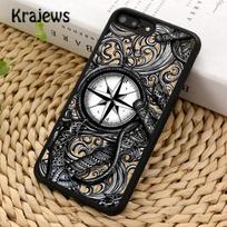 Krajews Compass Wanderlust Vintage Map Phone Case For iPhone 14 5 SE 6s 7 8 plus X XR XS 11 12 13 pro max Samsung S21 S22 ultra iPhone 14