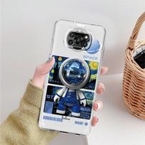 Clear Case For Xiaomi Mi Poco X3 NFC M3 Pro F3 F1 11 Lite 12 Redmi Note 10 9S 8 7 9 Soft Phone Cover Mechanical Astronaut Space Xiaomi Poco F3 gray