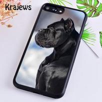 „Krajews Italian Cane Corso Mastiff Dogs“ telefono dėklo dangtelis, skirtas „iPhone 14 6s 7 8 plus X XR XS 11 12 13 pro max Samsung S21 S22ultra“ iPhone 14 black
