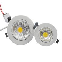 Įleidžiami paprasti LED įleidžiami šviestuvai COB prožektoriai gali būti pritemdomi 5W7W9W12W15W18W Buitiniai svetainės virtuvės apšvietimo šviestuvaiAC85-265V 7W NO Dimmable&3000K