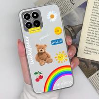 Case For Xiaomi Poco F5 X6 Pro C50 C51 14 Pro Back Cover Soft Silicone TPU Fashion Rainbow Pattern Shockproof Transparent Pretty Phone Bags For Xiaomi Xiaomi Poco F5 gray
