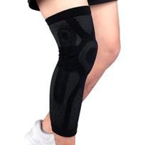1/2Pcs Sports Lengthen Knee Pad Leg Sleeve High Elastic Breathable Non-slip Perspiration Compression Leg Warmer Men Women M beige