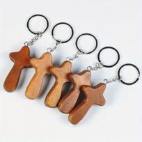 5 vnt./partija Raktų pakabukas Mediniai amatai Automobilio raktų pakabukas Kuprinės pakabinamas papuošalas Raktų laikiklis papuošalams Brown-5Pcs gray