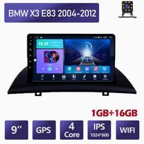 2 din Android automobilio radijo daugialypės terpės vaizdo grotuvas skirtas BMW X3 E83 2004-2012 Navigacijos GPS WIFI galvos blokas 1+16GB 1+16GB gray