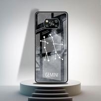 Stiklinis dėklas, skirtas Xiaomi Poco X3 NFC 11 Lite 11T F3 M3, skirtas Redmi Note 11 10 9 8 Pro 10S 9S 9A 9C telefono dangtelis dvylikai žvaigždynų Xiaomi Poco X3 NFC gray