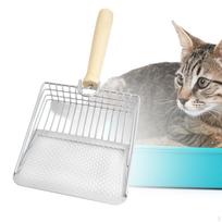 Cat Litter Sifting Scoops Cleaner Tool Long Handle Deep Pets Sifter gray