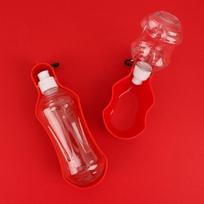 250/500ML Šuns vandens buteliukas Sulankstomas gertuvė Plastikinis nešiojamas vandens buteliukas Augintiniams Lauko kelionės Geriamojo vandens tiektuvas Dubenėlis šunims S-250ml