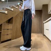 Plus Size Women's Retro Casual Sweatpants Spring and Autumn High Waist Wide Leg Pants Straight Trousers Draped Pants S juoda