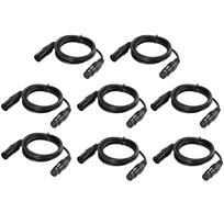 1M/3.3FT XLR Cable DMX512 Stage Light Signal Cable 3-Pin XLR Male to Female Plug for Moving Head juoda