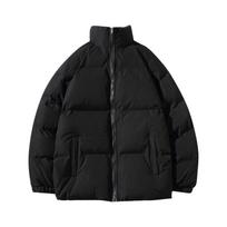 Down Cotton Jacket Light And Thin Stand Collar Loose Large Casual Down Jacket S juoda