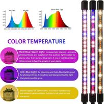 3 spalvų LED USB auginimo lemputė augalams su valdomu viso spektro Fitolamp žibintais Namų gėlių sodinukų segtukas Fito lempa 3 Colors