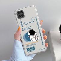Case For Samsung Galaxy A52 A12 A51 A71 A32 A21s A22 A53 A23 A13 A03 A02 A41 A33 A11 A72 A73 Phone Cove Cartoon Astronaut Samsung A73 5G