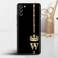 Case For Samsung Galaxy S20 S22 Ultra S21 FE S10 S9 Plus Note 20 10 Lite 9 Soft Phone Cover Shell Rose Gold 26 Letters M R P Z Samsung S22 5G