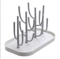 New Bottle Dry Rack Baby Bottle Drain Drying Racks Blue Pink Baby Bottle Cleaning Dryer Drainer Storage Drying Rack gray