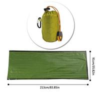 Vandeniui atsparus lengvas terminis avarinis miegmaišis „Bivy Sack“ išgyvenimo antklodės, skirtos žygiams lauke žalia
