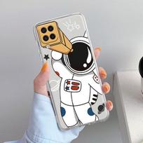 Case For Samsung Galaxy A52 A12 A51 A71 A32 A21s A22 A53 A23 A13 A03 A02 A41 A33 A11 A72 A73 Phone Cove Astronaut Cute Samsung A73 5G