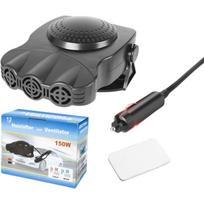 Automobilio šildytuvas, nuo ledo, ventiliatoriaus šildytuvas, 24 V, papildomas automobilio šildytuvas, keraminis šildytuvas, šildytuvas nuo ledo 16.5*13*7cm,12V juoda