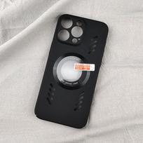 For iPhone 13 12 11 Plus X Xs Xr Pro Max mini Rock Sand Ice Magnetic Magnifier Heat Dissipation Matte PC Case Breathable Cooling Anti-slip Cover Shell For iPhone X/Xs juoda