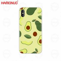 HAMEINUO Avokado vaisių meno raštas mobilusis telefonas Dėklas iPhone X 8 7 6 4 4s 5 5s SE 5c 6s plus iphone 4 4S beige