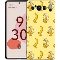 Phone Case For Google Pixel 8 A 7 6 Pro 6A 5G Black Soft Shockproof Back Cover Silicone TPU Shell Coque Cartoon Duck Goose Game Pixel 6A