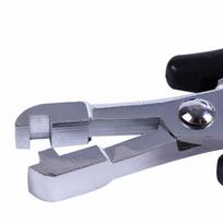 1 vnt. 4 mm metalinės U formos replės mikro žiedams, žmogaus plaukų priauginimo įrankiai black