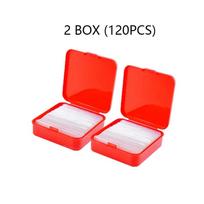 240/120pcs Reusable Double Sided Adhesive Tape Multifunctional Waterproof Transparent Pvc Nano Tapes Office Home Supply red