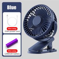 Portable Mini Hand Clip Fan USB Rechargeable Quiet Desktop Electric Fan High Quality Student Dormitory Small Cooling Ventilador black