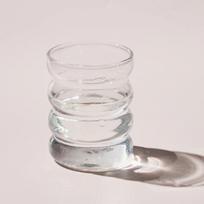 Kūrybiškas stiklinis puodelis karščiui atsparus gėrimų indas arbatai, sultims, pienui, kavai, namų vandens stiklinės, banguotas puodelis 250 ml 250ml