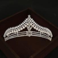 Vestuvinė karūna Nuotakos prabangi elegantiška galvos puošmena Princesės aukštos klasės Deivės Super Fėjos Gimtadienio karūna Suaugusiųjų dėvėjimui Aukštos klasės gray