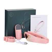 V formos veido pakėlimo prietaisas 6 režimų šildomas odos atjauninimas dvigubas pagurklis V formos veidas vibracinis masažuoklis belaidis nuotolinis valdymas gray
