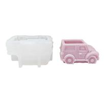 Silicone Mold 3D Car Succulent Planter Flowerpot Mold Cute Cartoon Car Storage Box Candle Cup Resin Molds DIY Concrete
